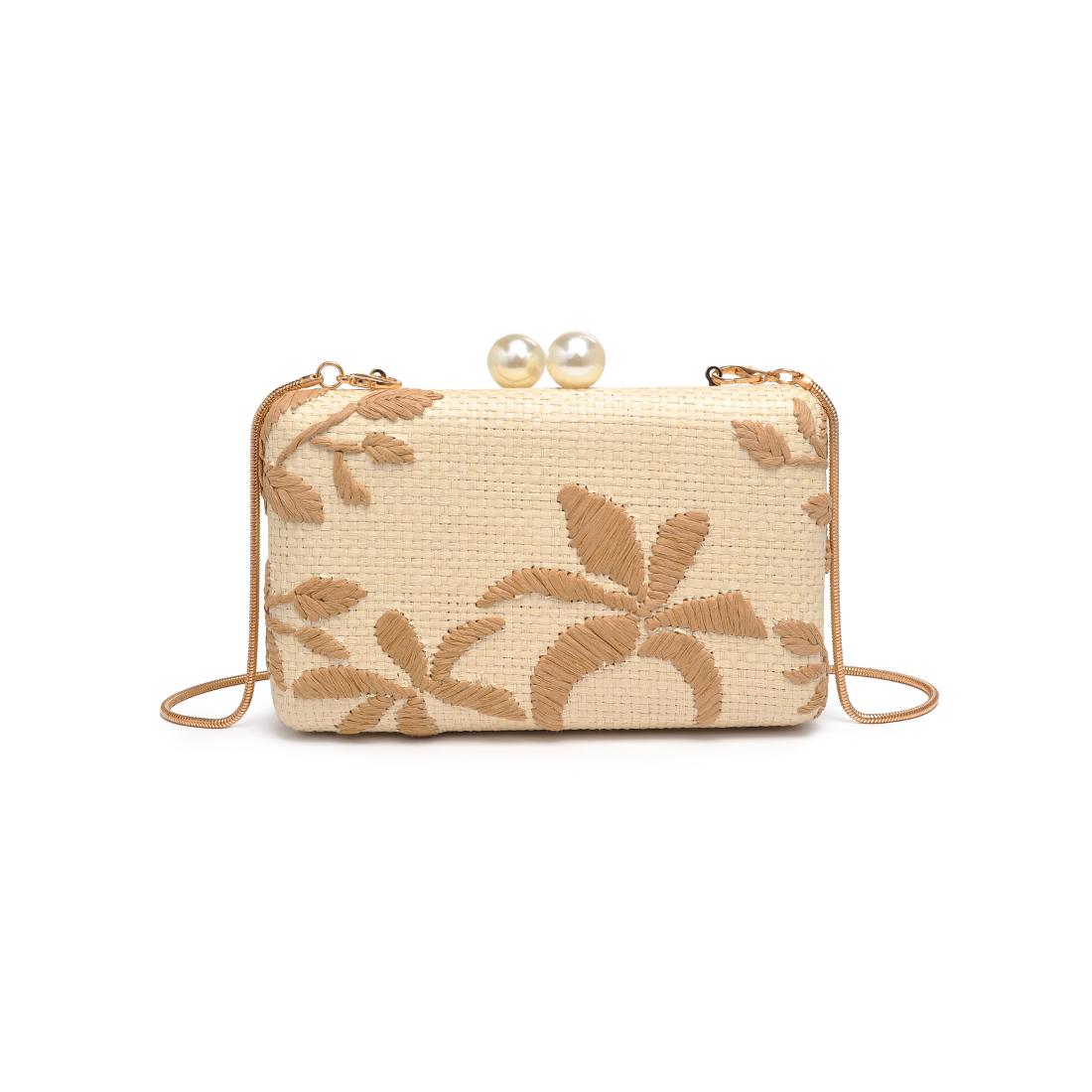 Product Image of Urban Expressions Seaside Chic Evening Bag 840611156471 View 5 | Natural