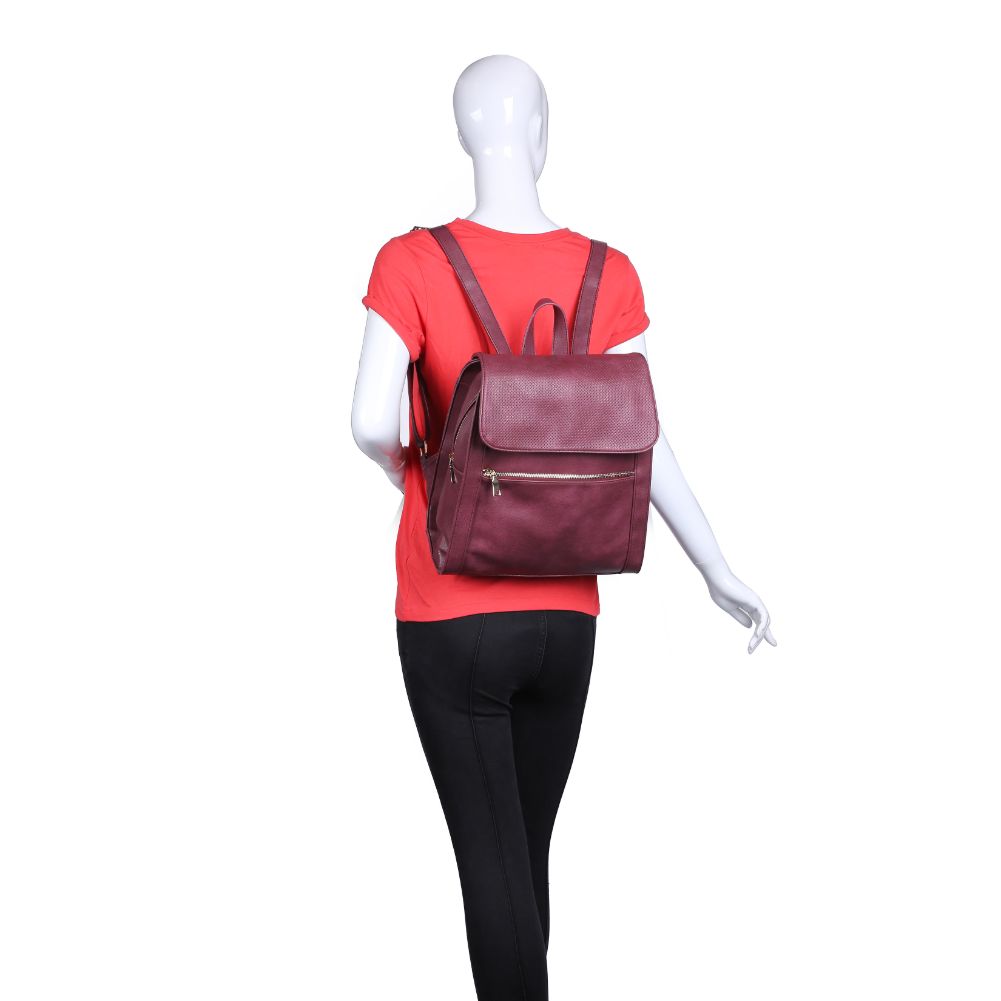 Product Image of Urban Expressions Mick Backpack NA-840611164384 View 5 | Burgundy