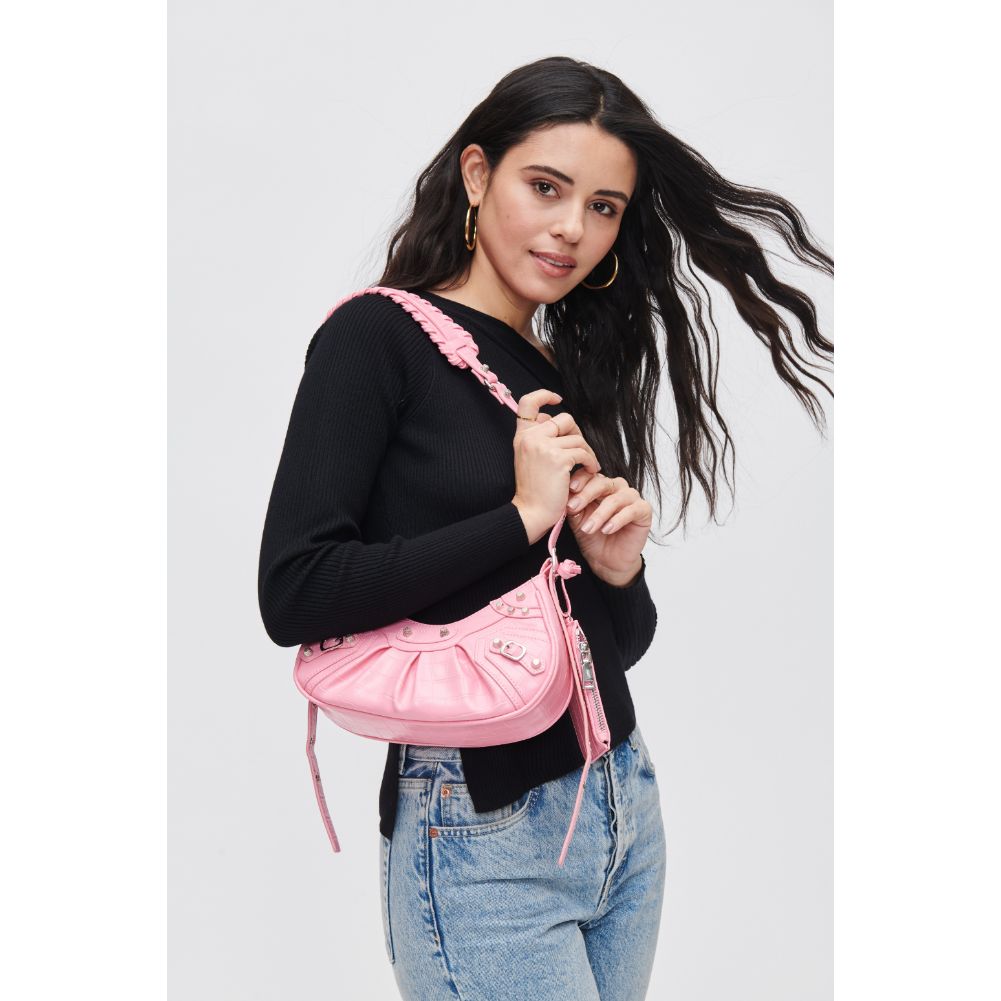 Woman wearing Peony Urban Expressions Bellatrix Crossbody 840611105608 View 1 | Peony