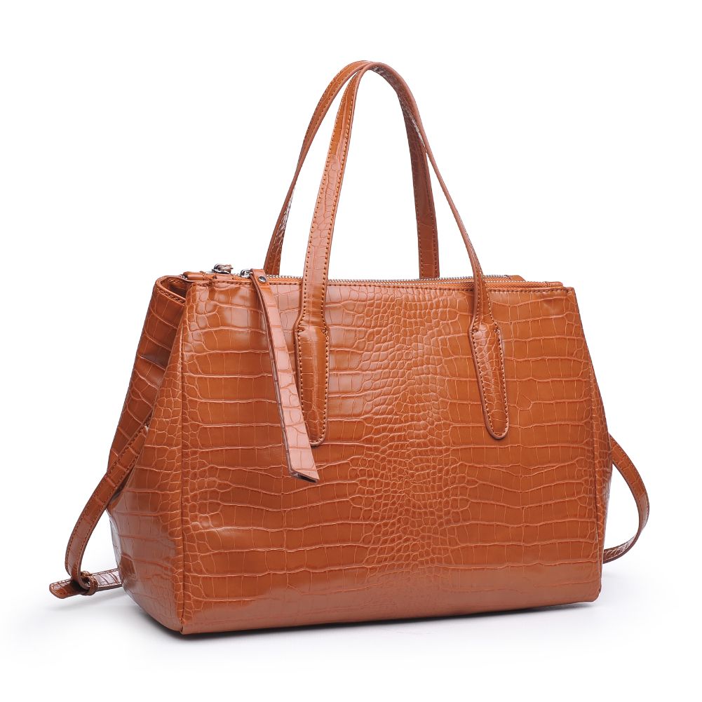 Product Image of Urban Expressions Nora Satchel 840611167354 View 6 | Tan