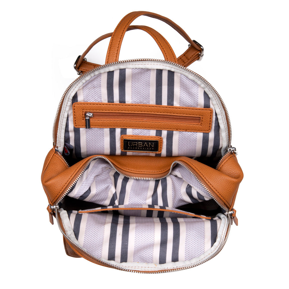 Product Image of Urban Expressions Harper Backpack NA-840611161260 View 4 | Tan