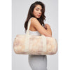 Woman wearing Blush Urban Expressions Quincie Duffel 840611102034 View 1 | Blush