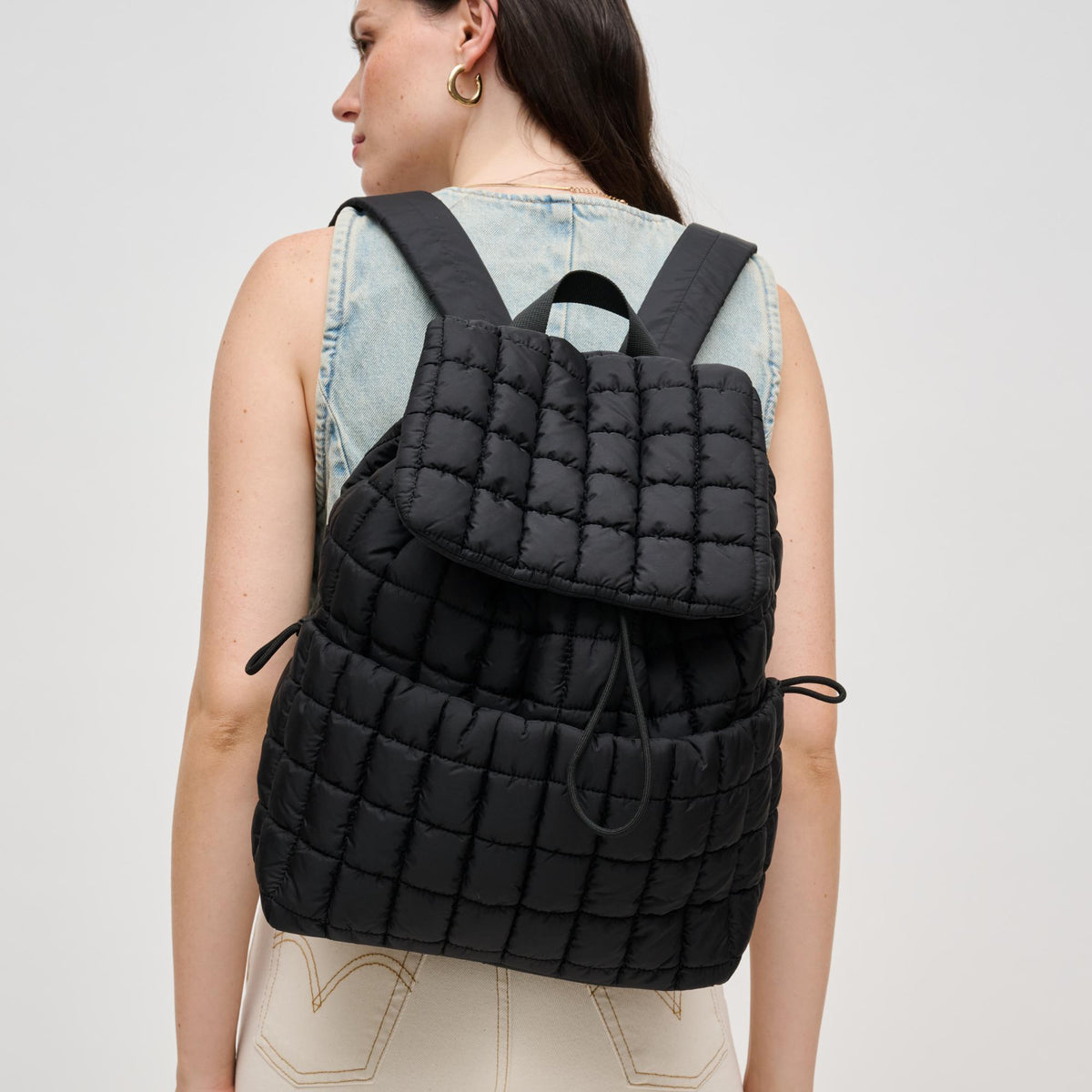 Woman wearing Black Urban Expressions Alex Backpack 840611141125 View 2 | Black