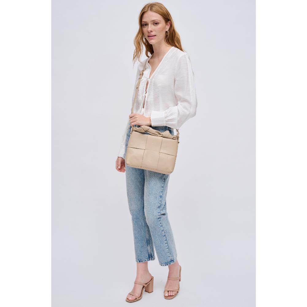 Woman wearing Camel Urban Expressions Jane Crossbody 840611123770 View 4 | Camel