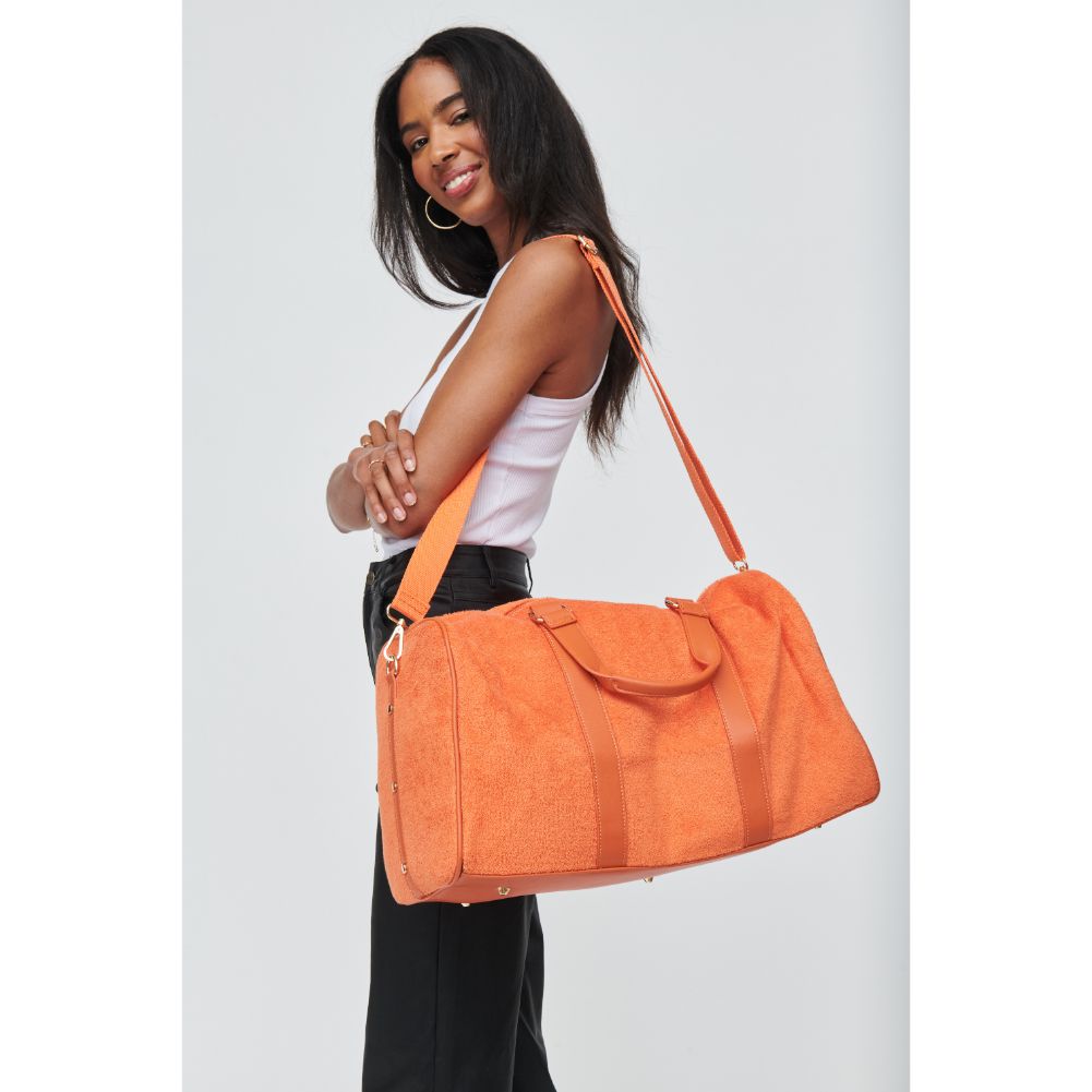 Woman wearing Orange Urban Expressions Perrie Weekender 840611102249 View 3 | Orange