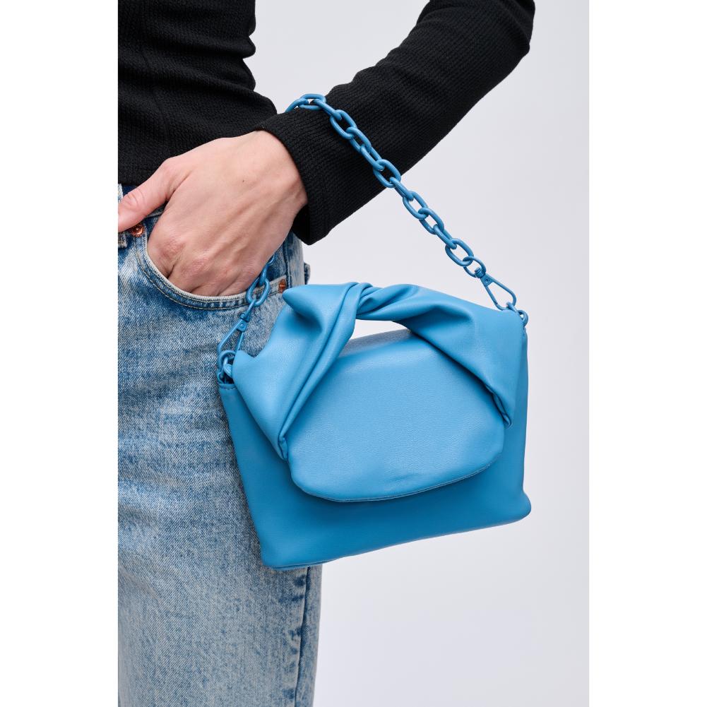 Woman wearing Denim Urban Expressions Jules Crossbody 840611191502 View 1 | Denim