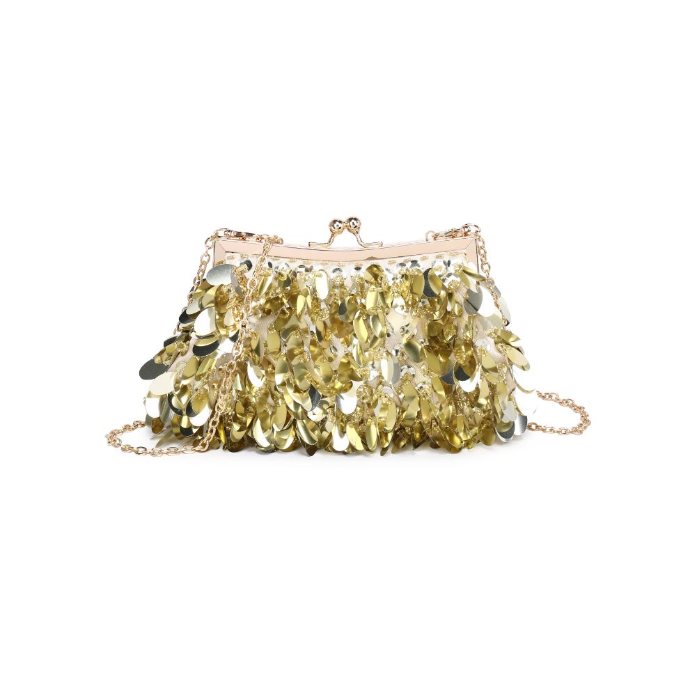 Product Image of Urban Expressions Ariana Evening Bag 840611115515 View 5 | Gold