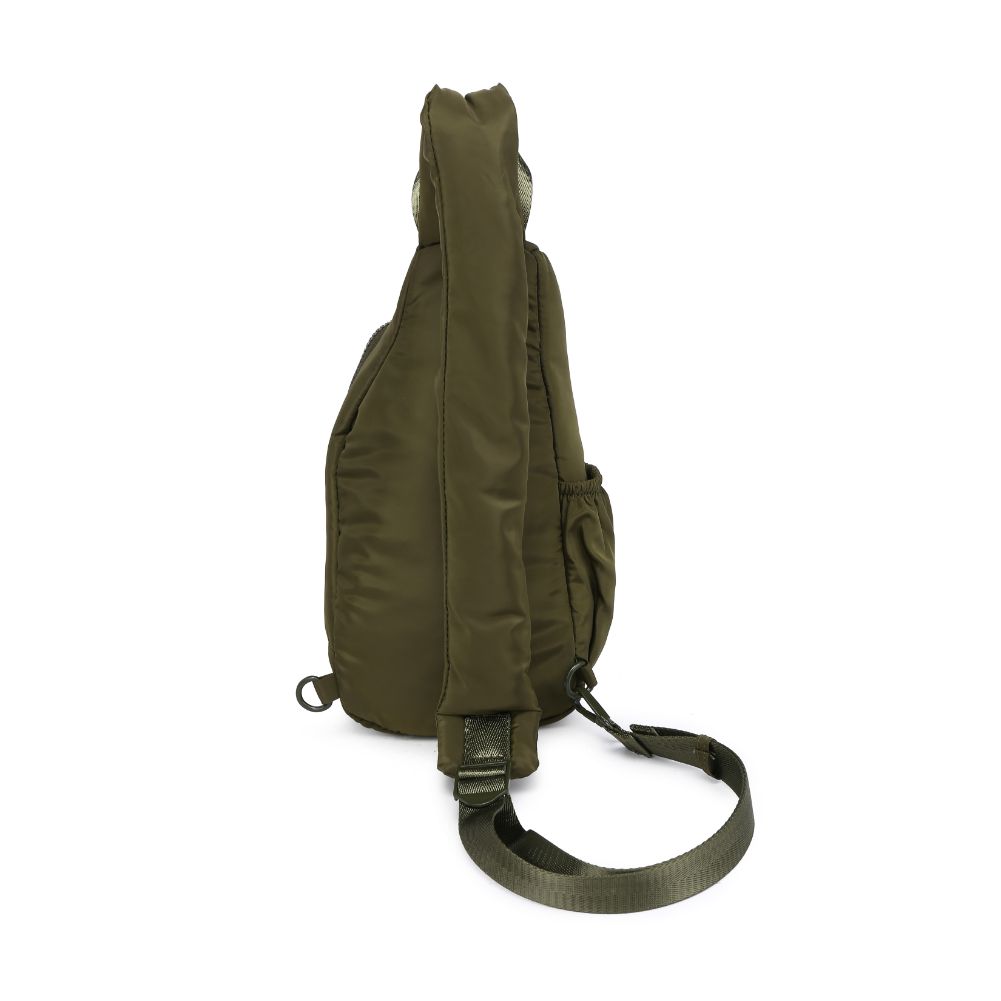 Product Image of Urban Expressions Parc Sling Backpack 840611114440 View 7 | Olive