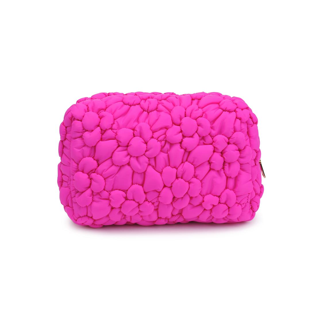 Product Image of Urban Expressions Flora Pop - Nylon Cosmetic Pouch 840611144195 View 7 | Fuchsia