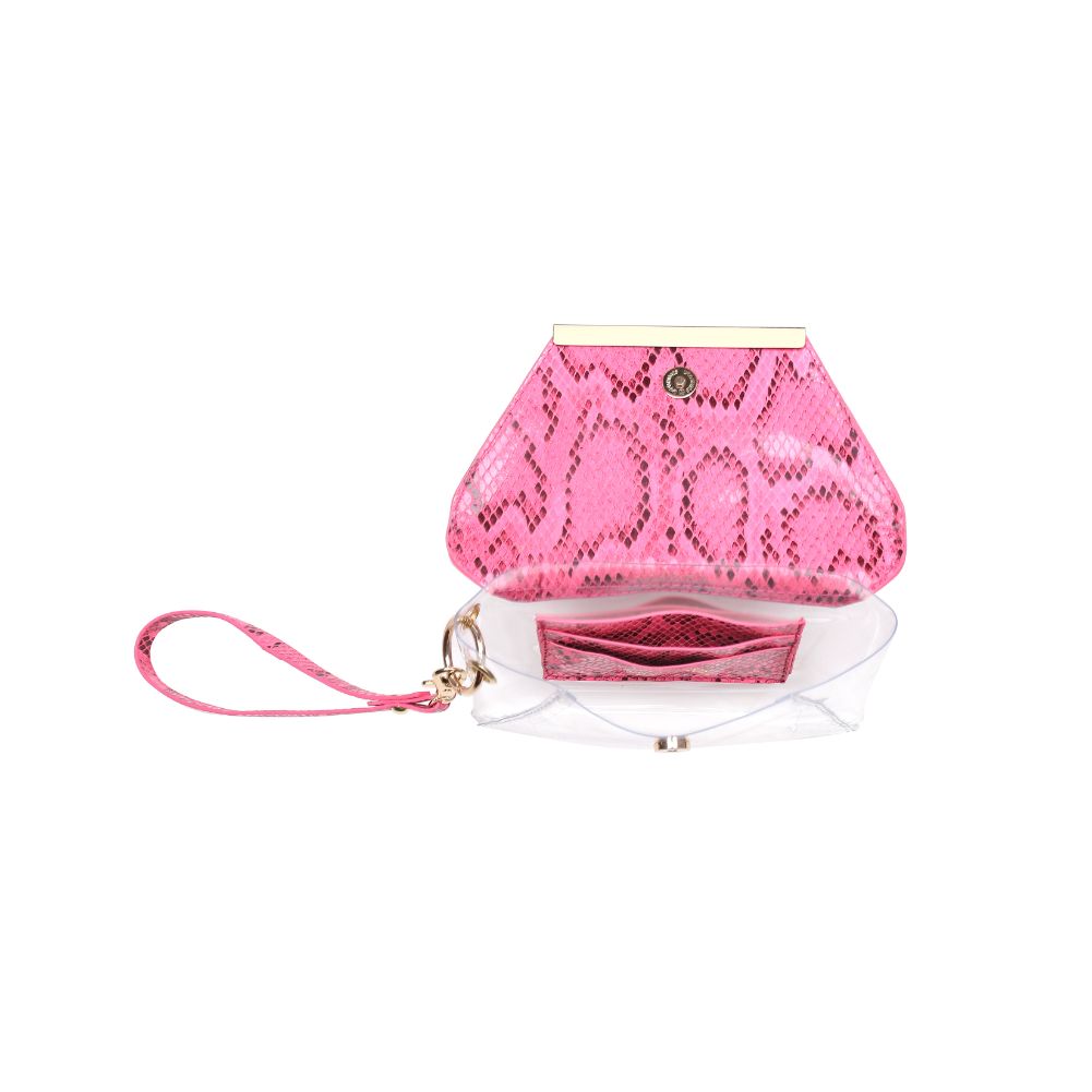 Product Image of Urban Expressions Reese - Neon Snake Wristlet 840611163462 View 8 | Neon Pink