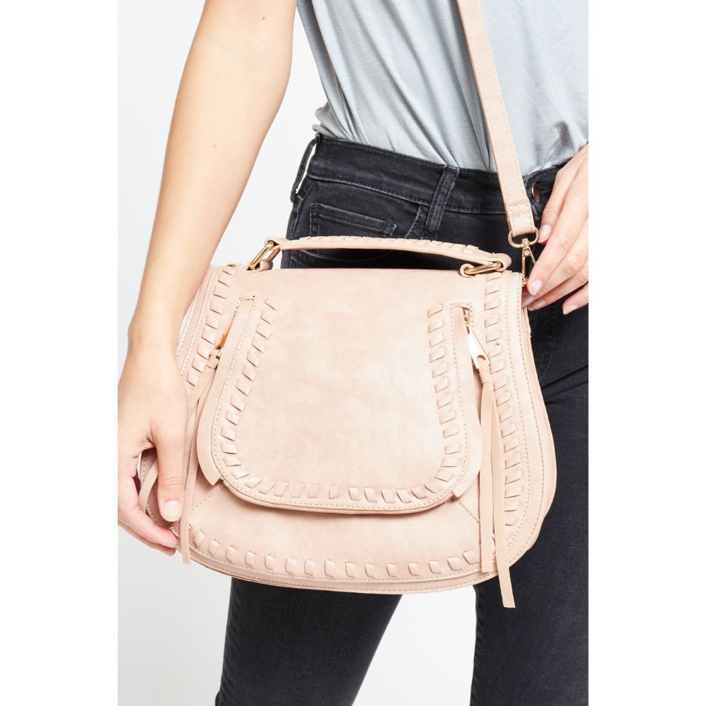 Woman wearing Natural Urban Expressions Khloe Crossbody 840611176653 View 4 | Natural