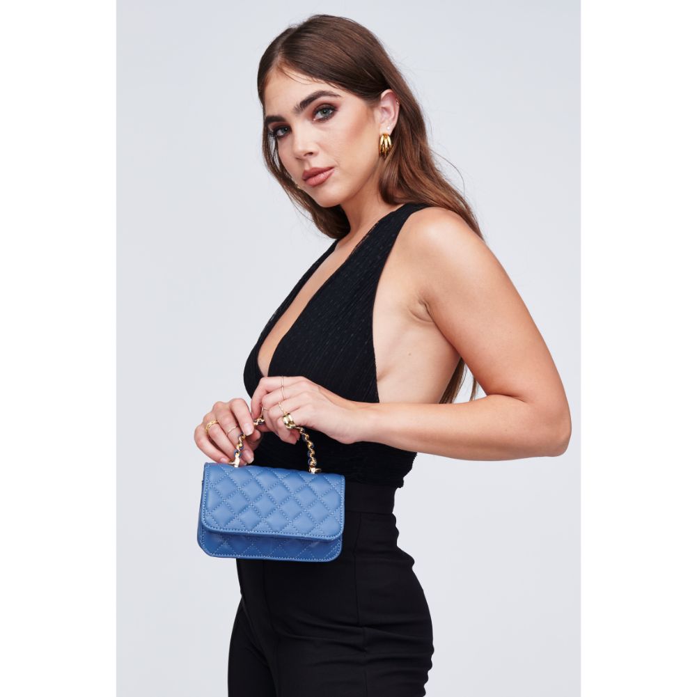 Woman wearing Denim Urban Expressions Zoya Mini Bag 818209010962 View 4 | Denim