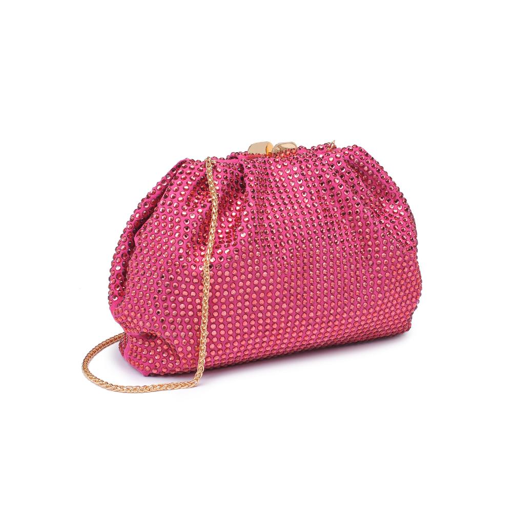 Product Image of Urban Expressions Arielle Evening Bag 840611132741 View 6 | Fuchsia