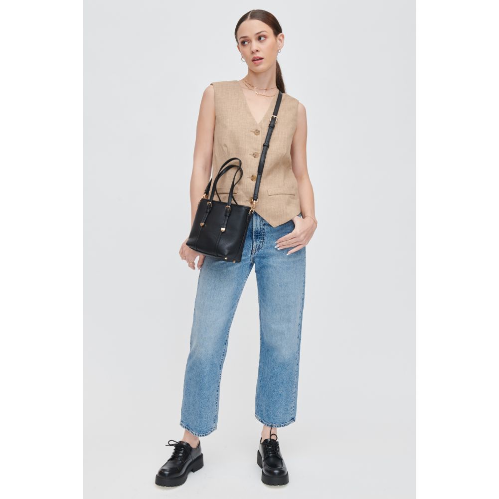 Woman wearing Black Urban Expressions Xayah Crossbody 840611105523 View 4 | Black