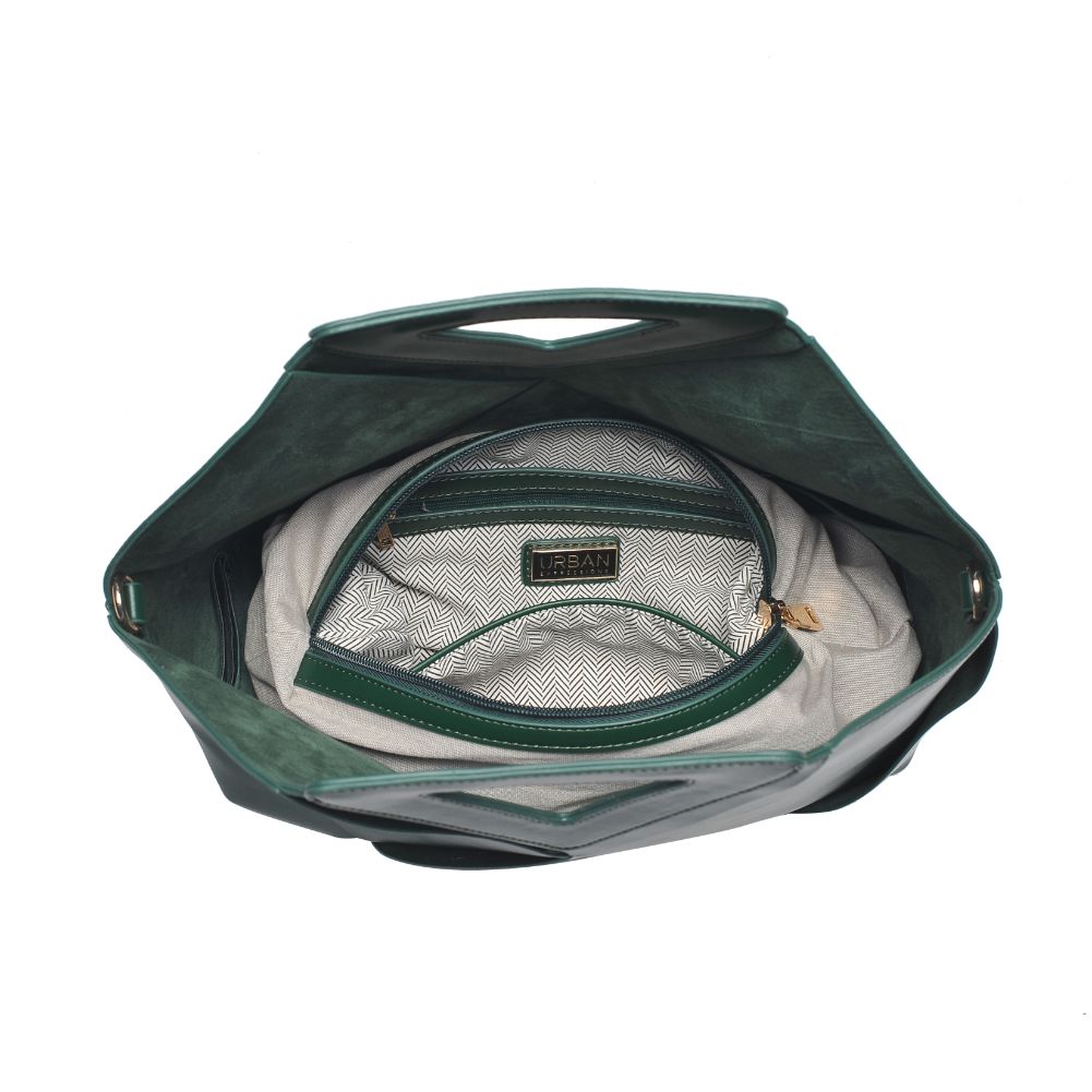 Product Image of Urban Expressions Athena Satchel 840611104106 View 8 | Emerald