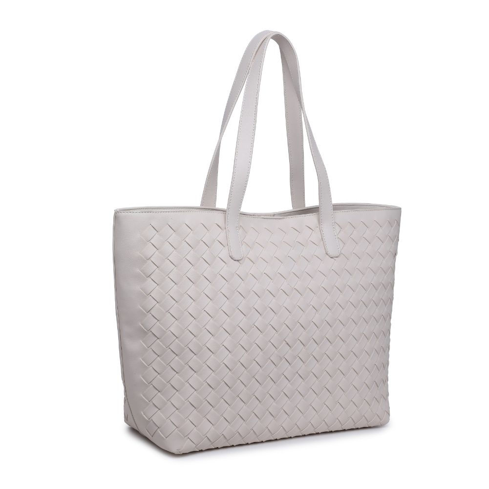 Product Image of Urban Expressions Valencia - Woven Tote 840611101617 View 6 | Cream