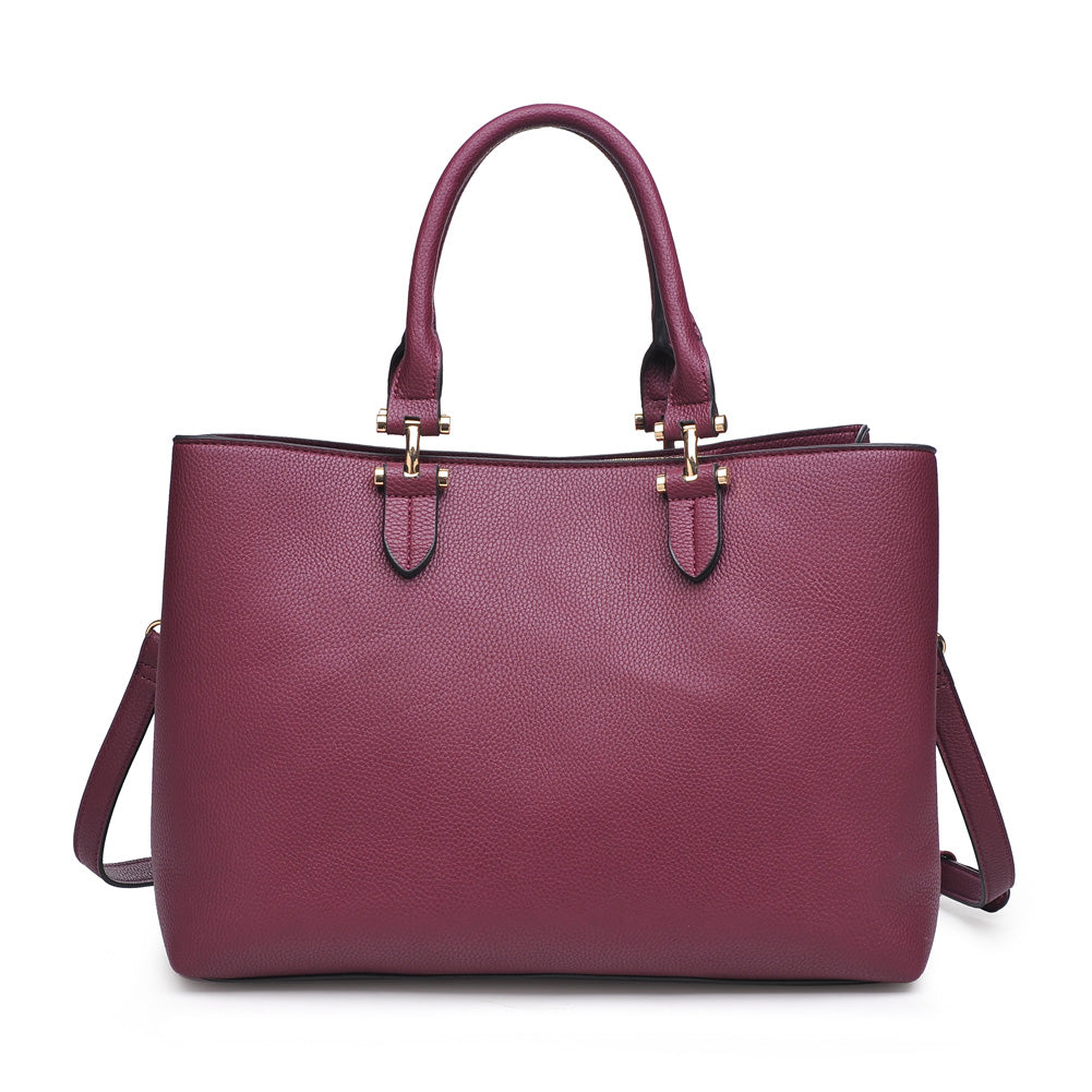 Product Image of Urban Expressions Liverpool Satchel NA-840611153425 View 1 | Burgundy