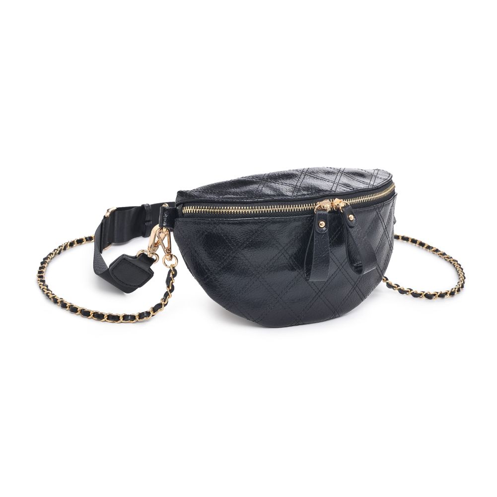 Product Image of Urban Expressions Lachlan - Quilted Belt Bag 840611104366 View 6 | Black