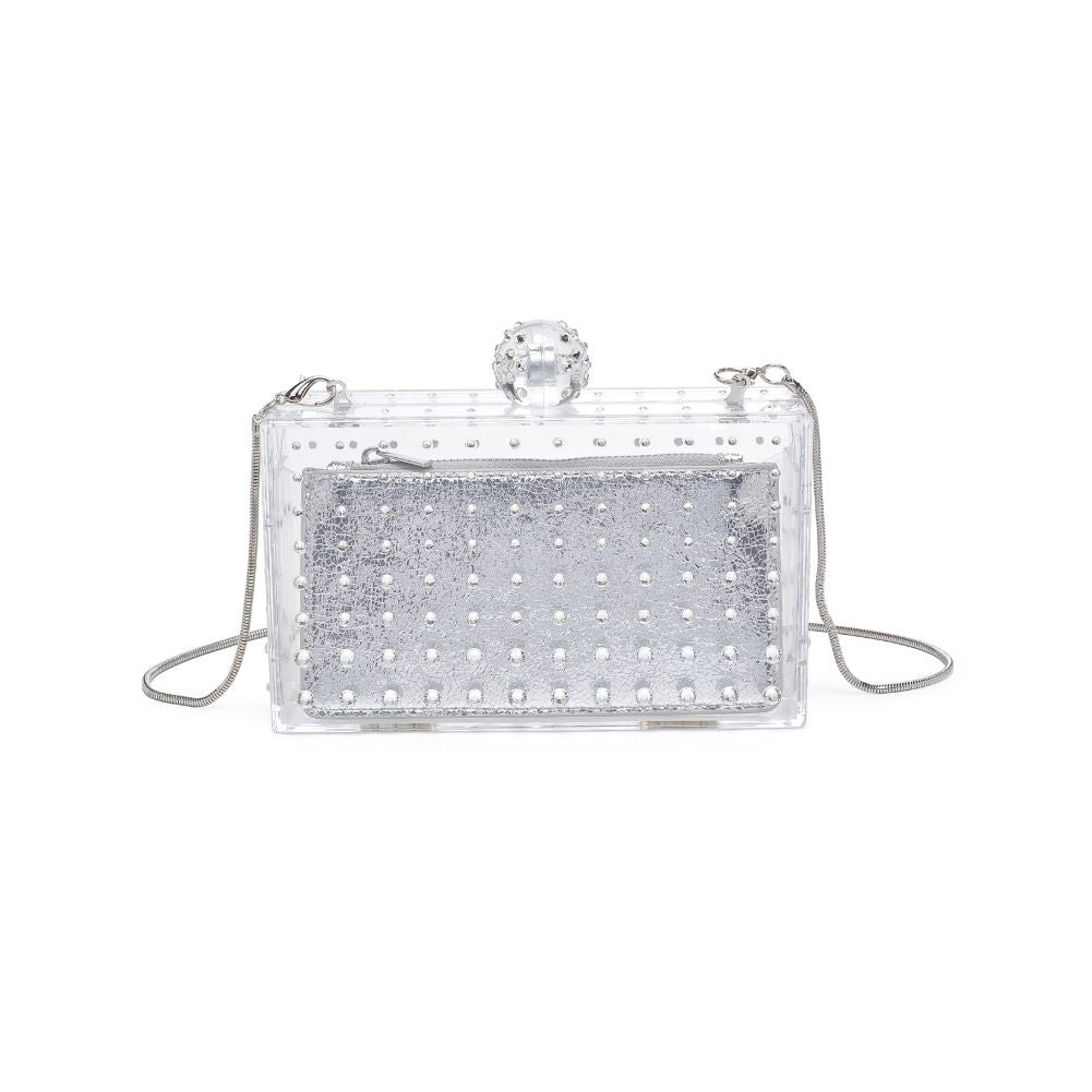 Product Image of Urban Expressions Melisha Evening Bag 840611112248 View 5 | Clear