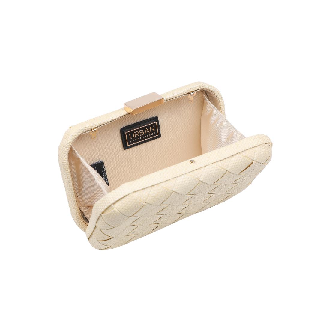 Product Image of Urban Expressions Addie Clutch 840611158659 View 8 | Ivory