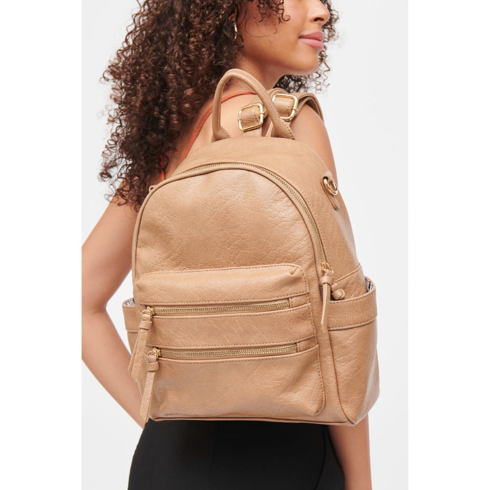 Woman wearing Nutmeg Urban Expressions Reva Backpack 840611185266 View 2 | Nutmeg