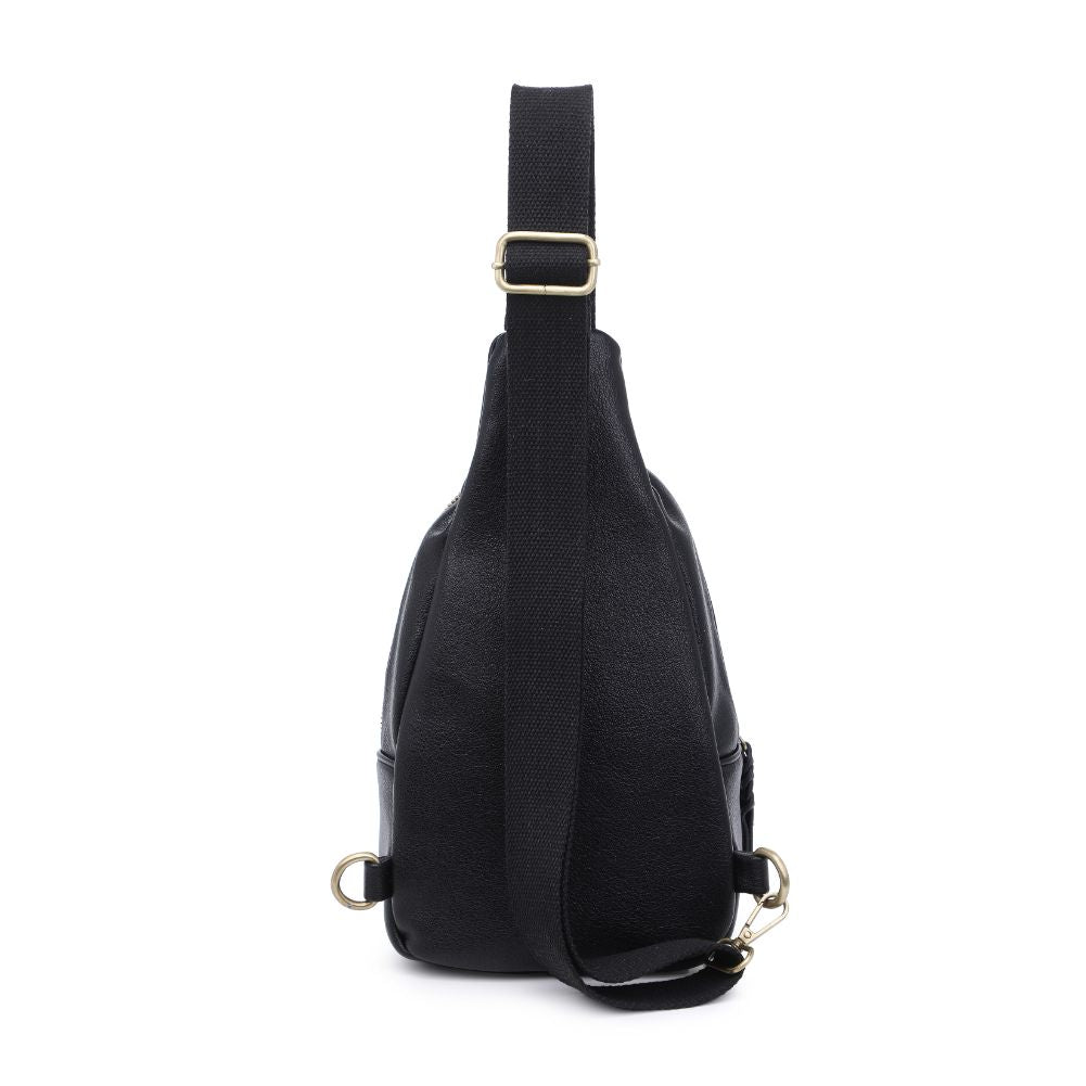 Product Image of Urban Expressions Wendall Sling Backpack 840611107206 View 7 | Black