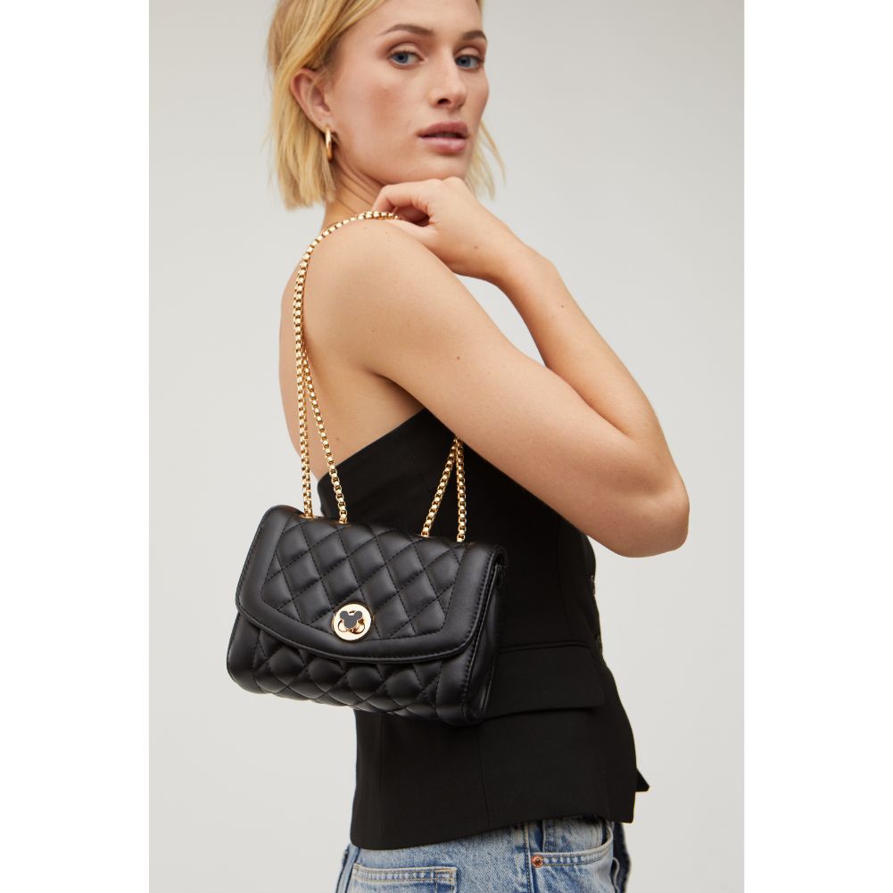 Woman wearing Black Urban Expressions Elrita - Quilted Crossbody 840611123640 View 1 | Black