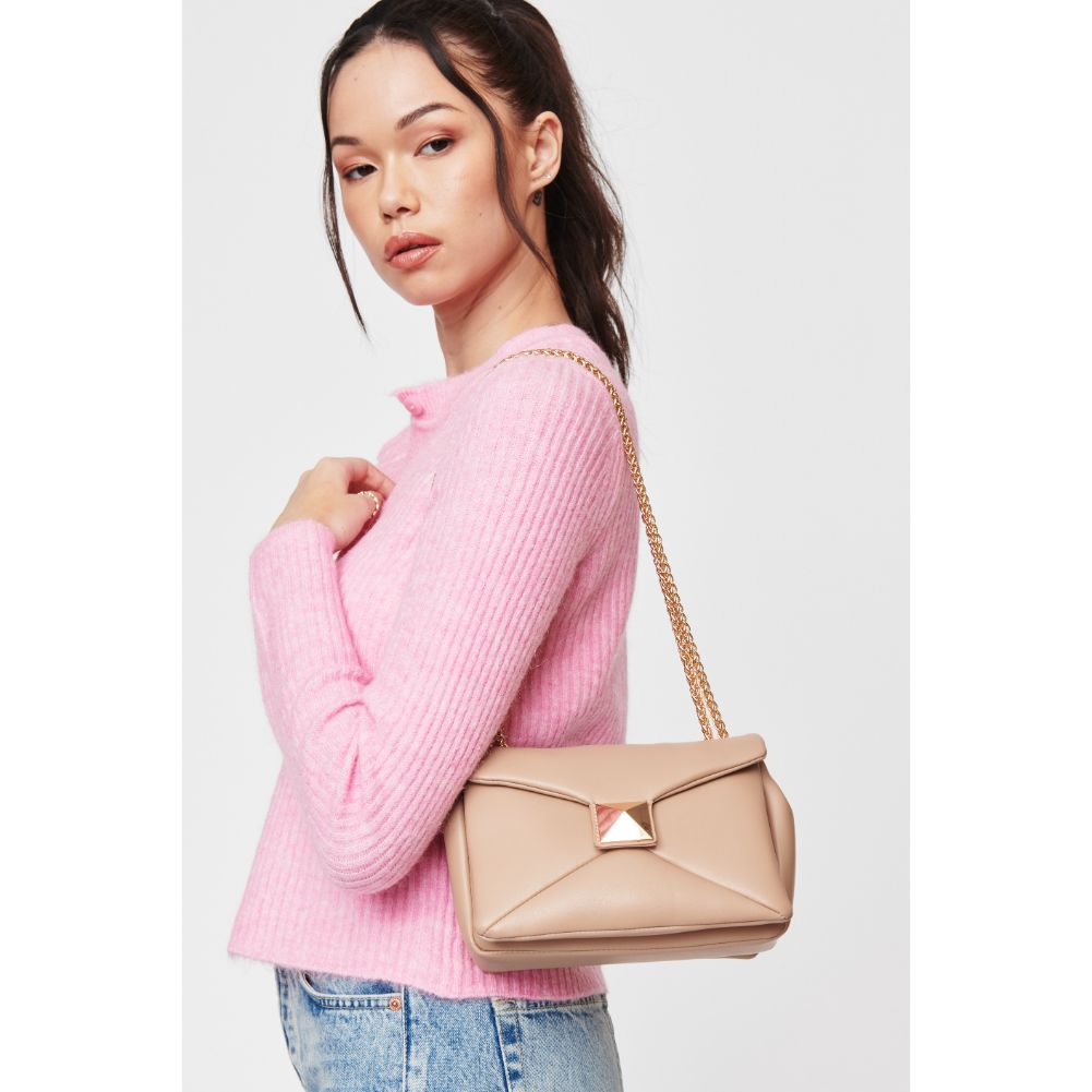 Woman wearing Oatmilk Urban Expressions Kirby Crossbody 840611104137 View 1 | Oatmilk