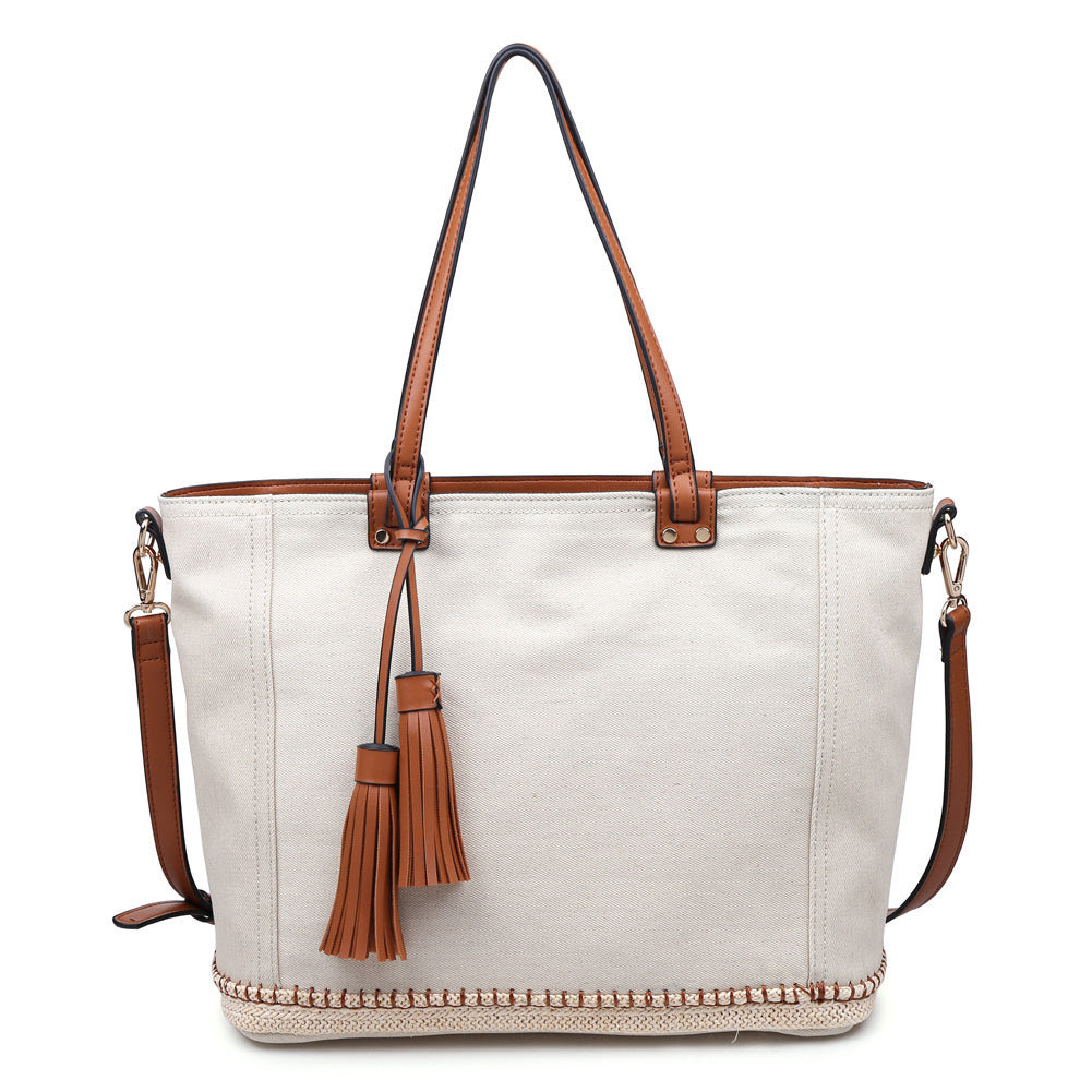 Product Image of Urban Expressions Santorini Tote NA-840611141149 View 1 | Ivory