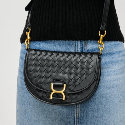 Woman wearing Black Urban Expressions Alise Crossbody 840611194008 View 1 | Black