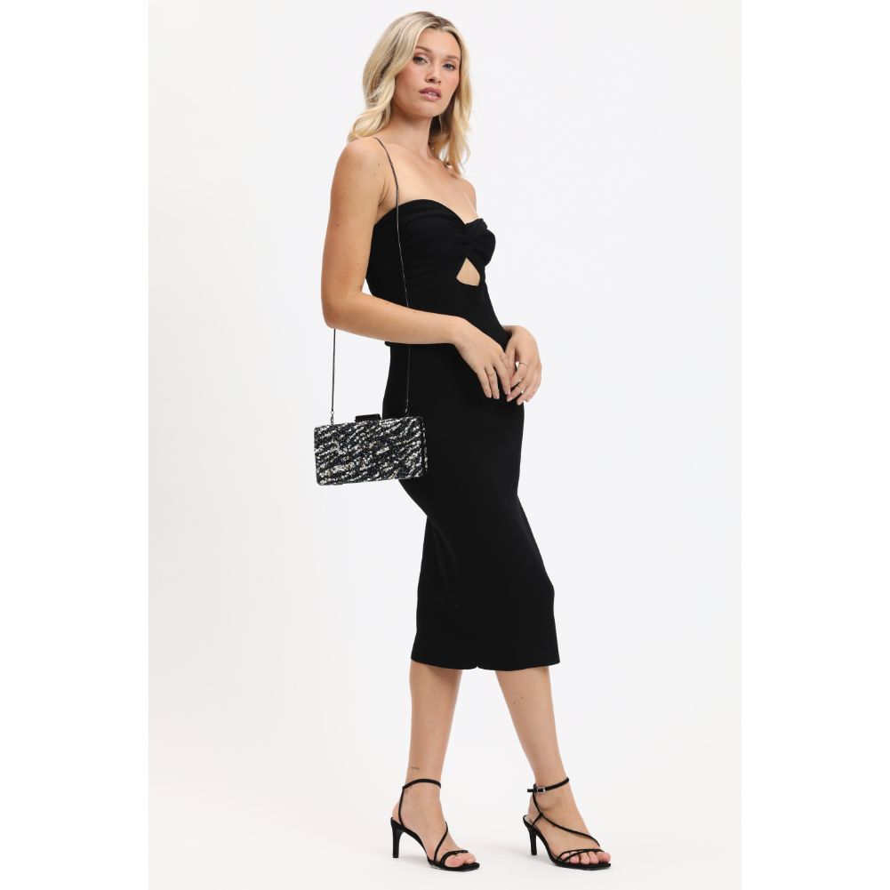 Woman wearing Black Urban Expressions Eliza Evening Bag 840611120908 View 4 | Black