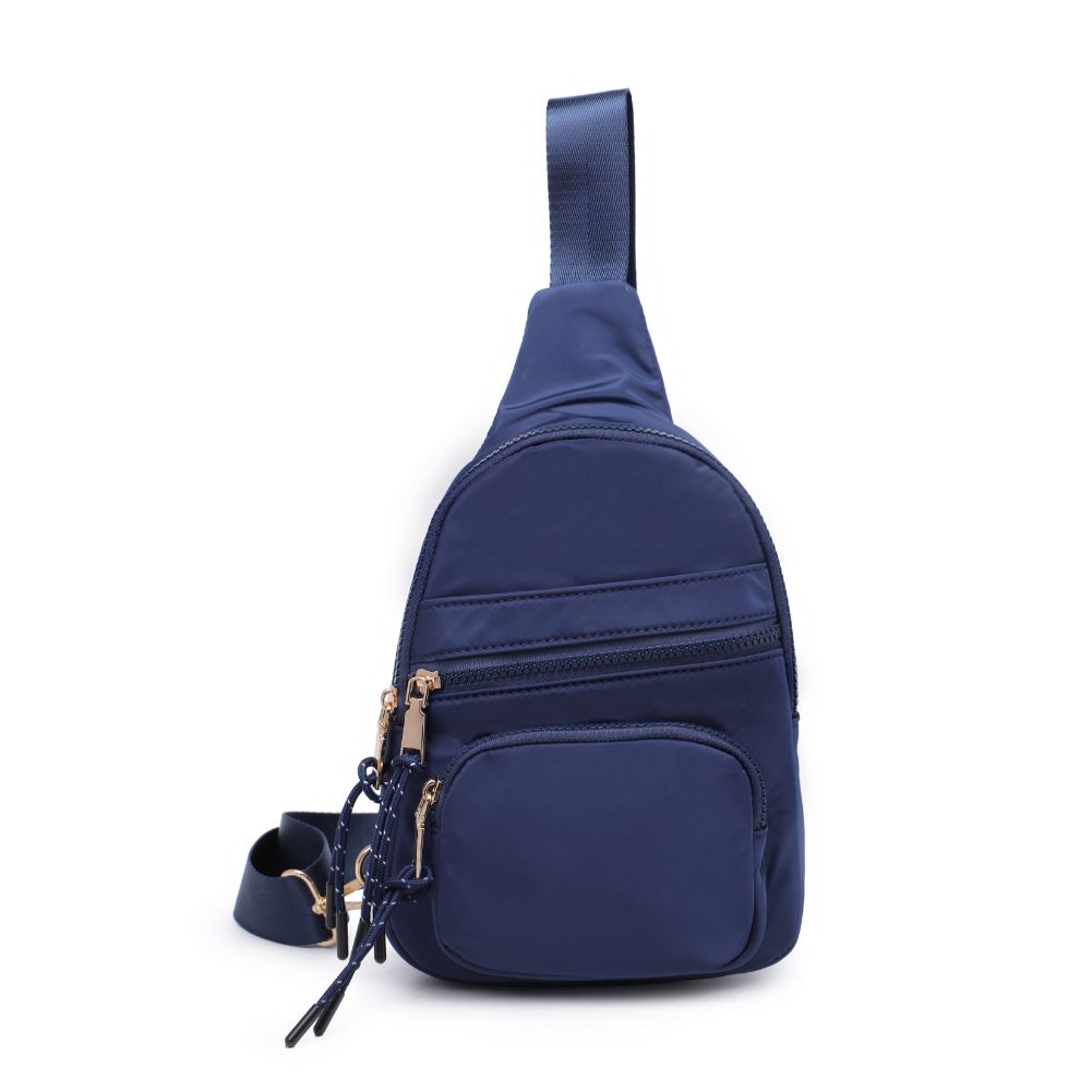 Product Image of Urban Expressions Sid Sling Backpack 840611120694 View 5 | Navy