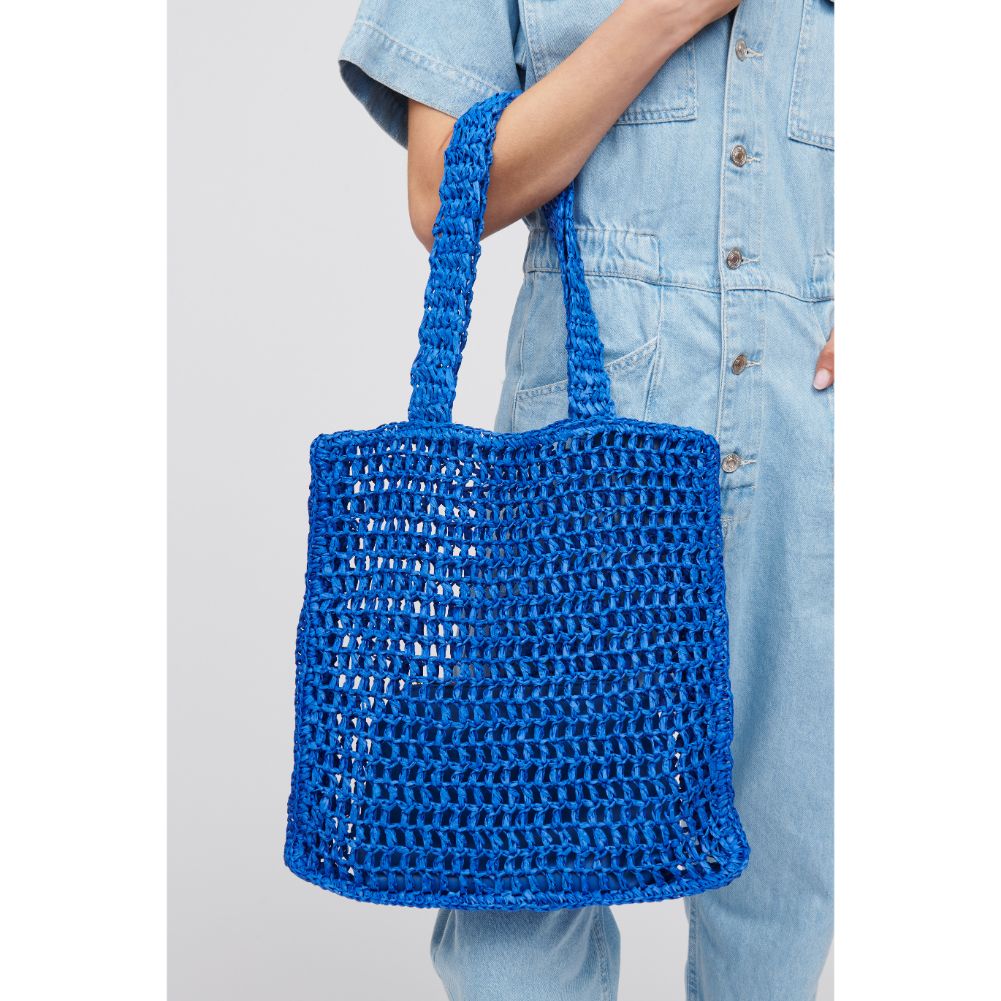 Woman wearing Cobalt Urban Expressions Bouvet Tote 818209016988 View 2 | Cobalt