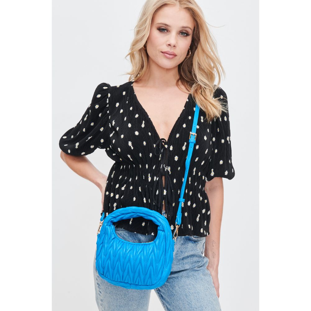 Woman wearing Azure Urban Expressions Persephone Crossbody 840611106988 View 1 | Azure