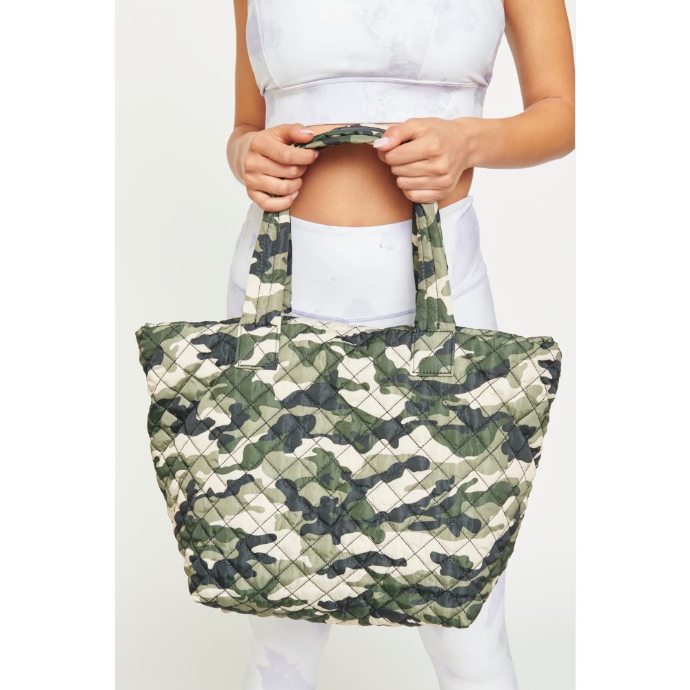 Woman wearing Camo Urban Expressions Breakaway Tote 840611175625 View 4 | Camo