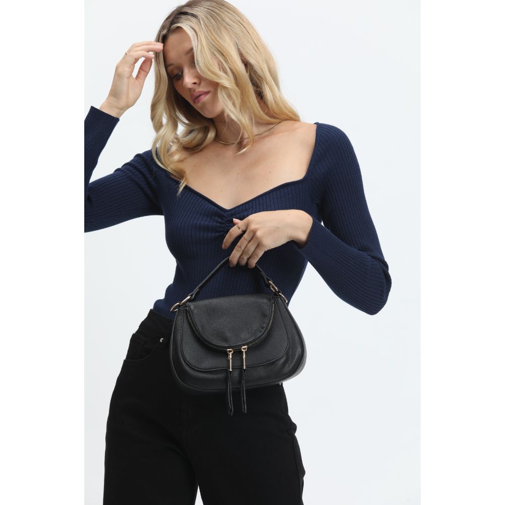 Woman wearing Black Urban Expressions Piper Crossbody 840611120823 View 1 | Black