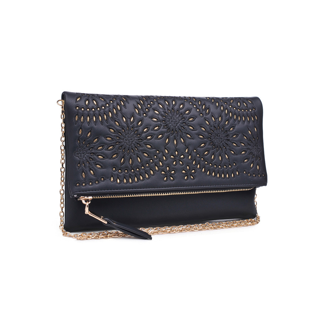 Product Image of Urban Expressions Ellington Embroidered Clutch NA-840611159397 View 2 | Black