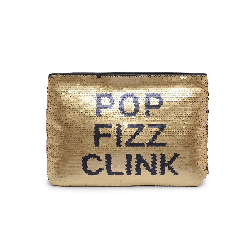 Product Image of Urban Expressions Message Reversible Sequin Evening Bag 818209012508 View 5 | Pop Fizz Clink