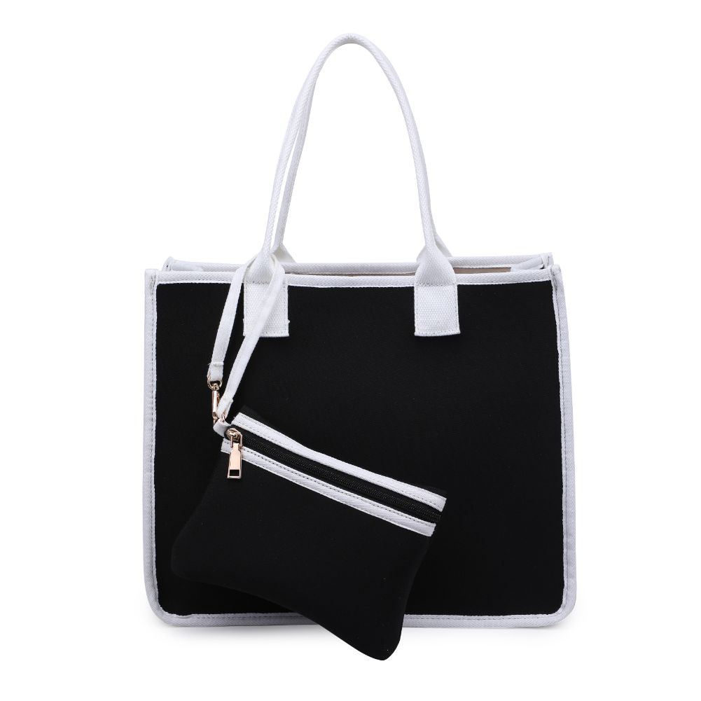 Product Image of Urban Expressions Wade Tote 840611118141 View 5 | Black White