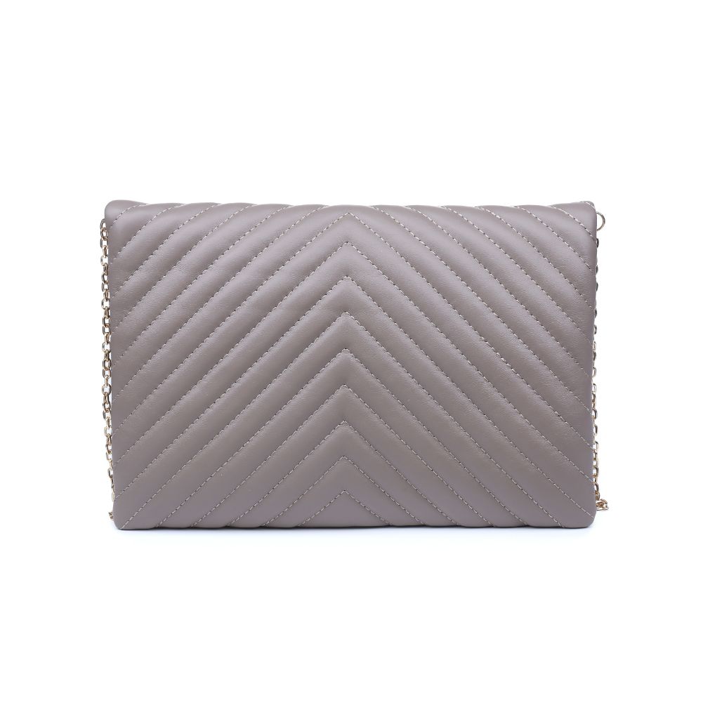 Product Image of Urban Expressions Victoria Clutch NA-840611163691 View 3 | Grey