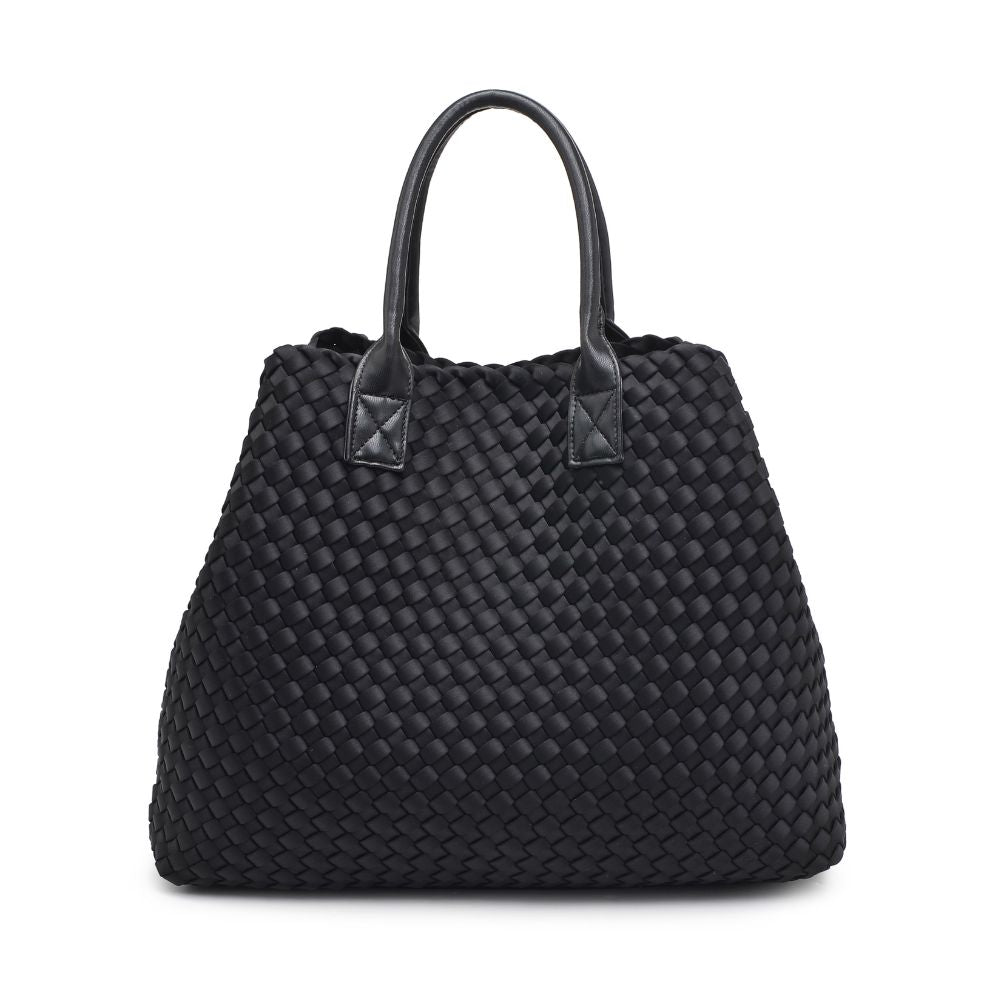 Product Image of Urban Expressions Ithaca - Woven Neoprene Tote 840611107855 View 7 | Black