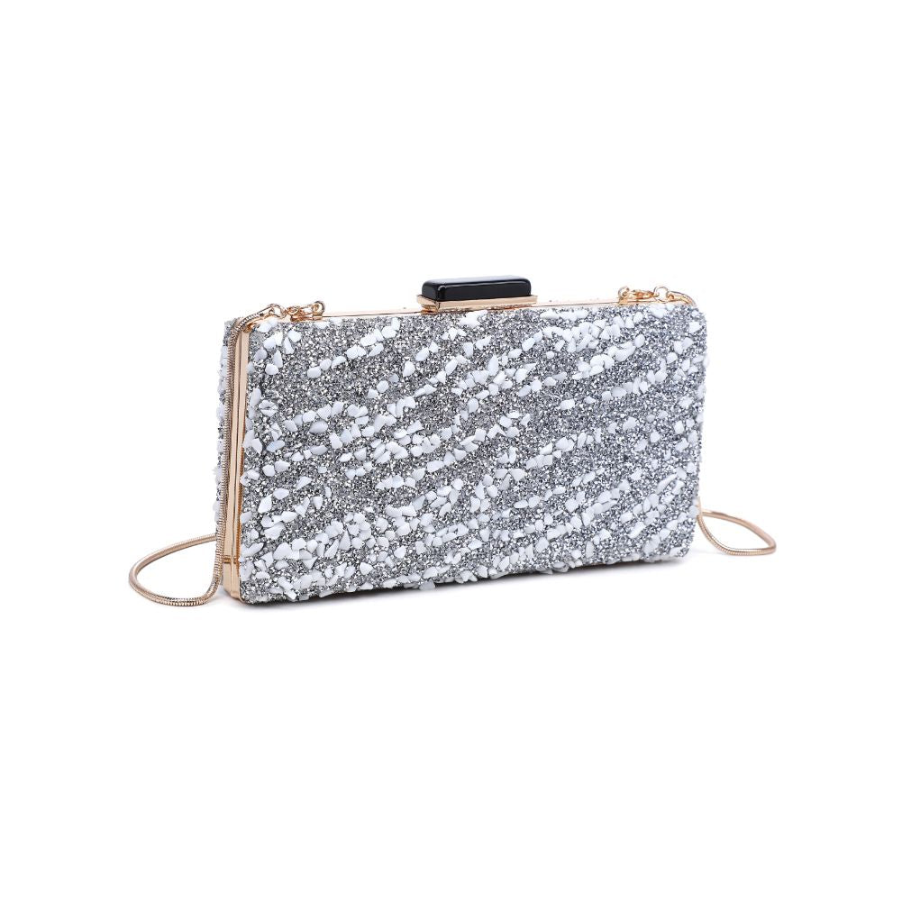 Product Image of Urban Expressions Eliza Evening Bag 840611120892 View 6 | Silver