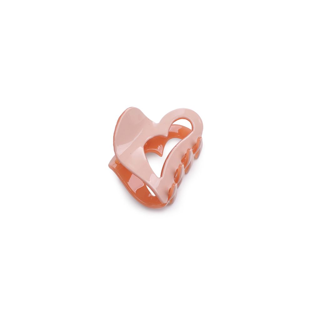 Product Image of Urban Expressions Heart Design Small Claw Hair Claw 818209013352 View 5 | Pink