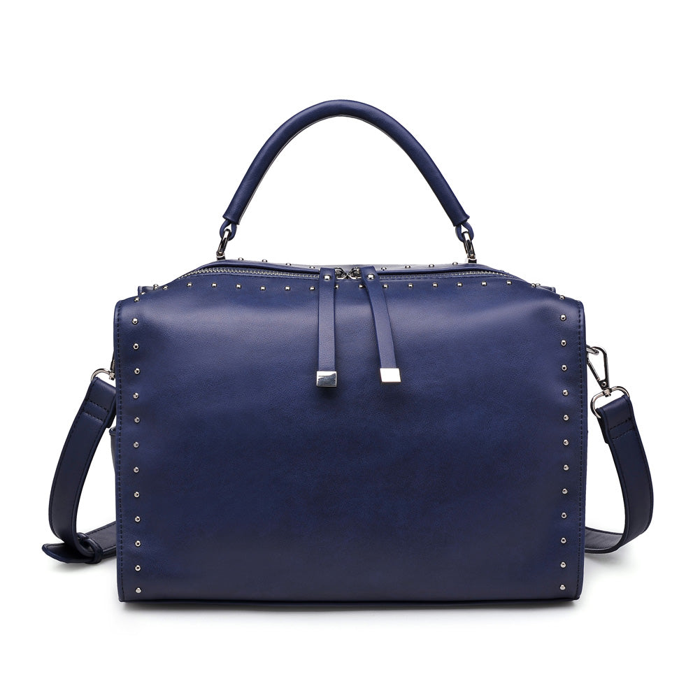 Product Image of Urban Expressions Madden Satchel 840611153746 View 5 | Navy