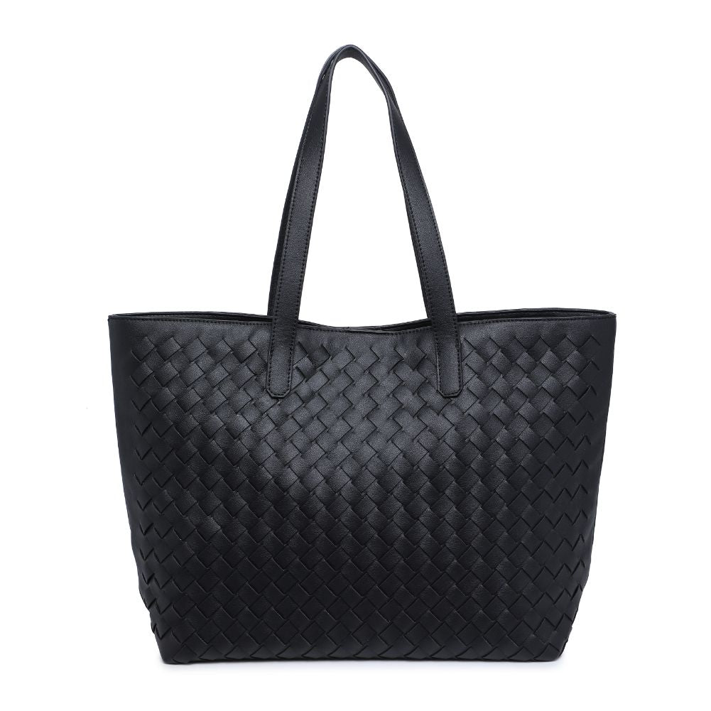 Product Image of Urban Expressions Valencia - Woven Tote 840611101600 View 7 | Black