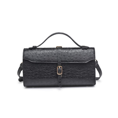 Product Image of Urban Expressions Juliet Ostrich Crossbody 840611130358 View 1 | Black