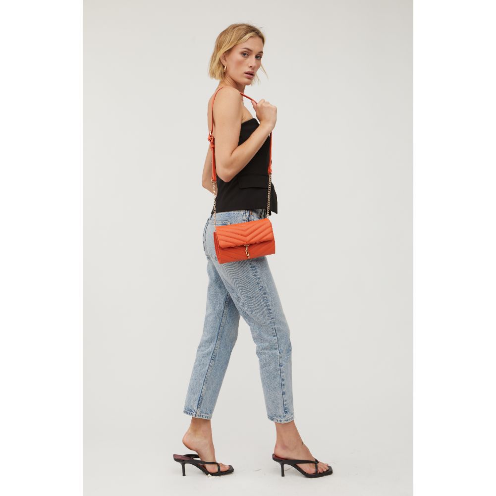 Woman wearing Orange Urban Expressions Nanci Crossbody 840611115362 View 2 | Orange