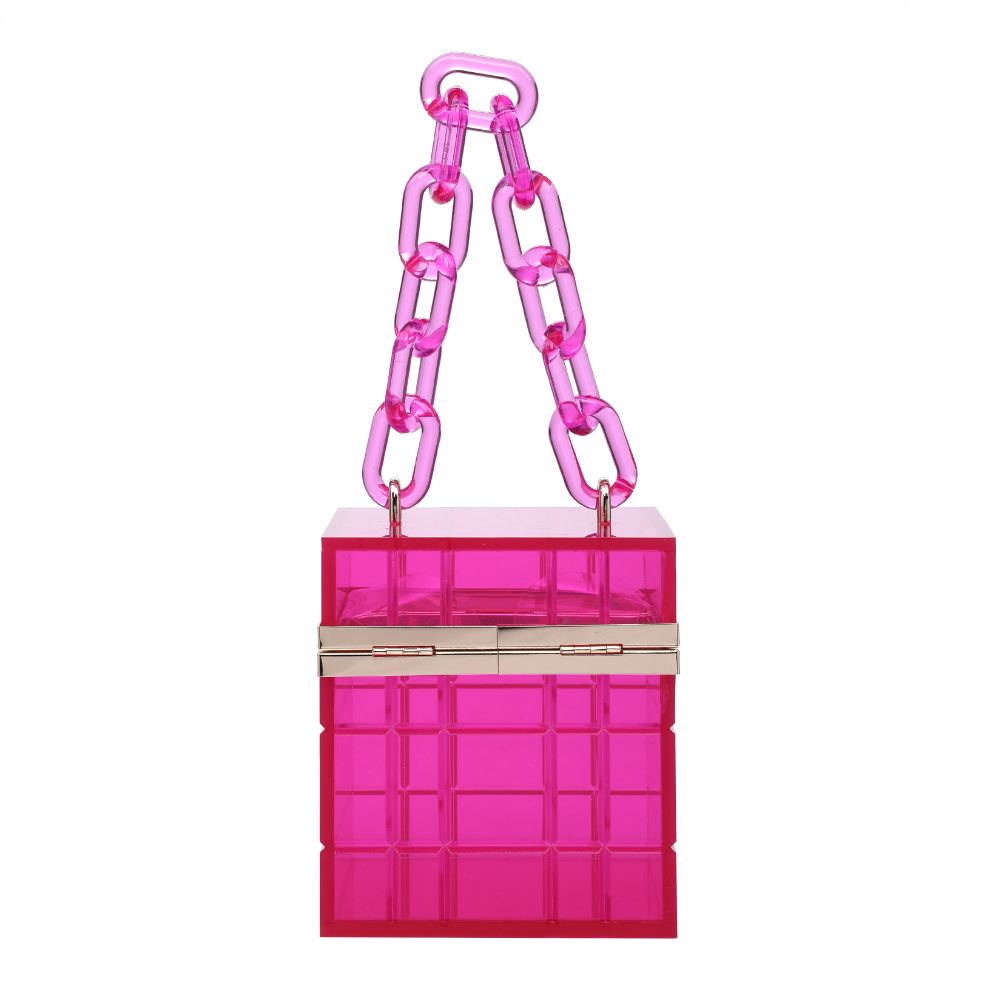 Product Image of Urban Expressions Kiari Evening Bag 840611177384 View 7 | Neon Pink