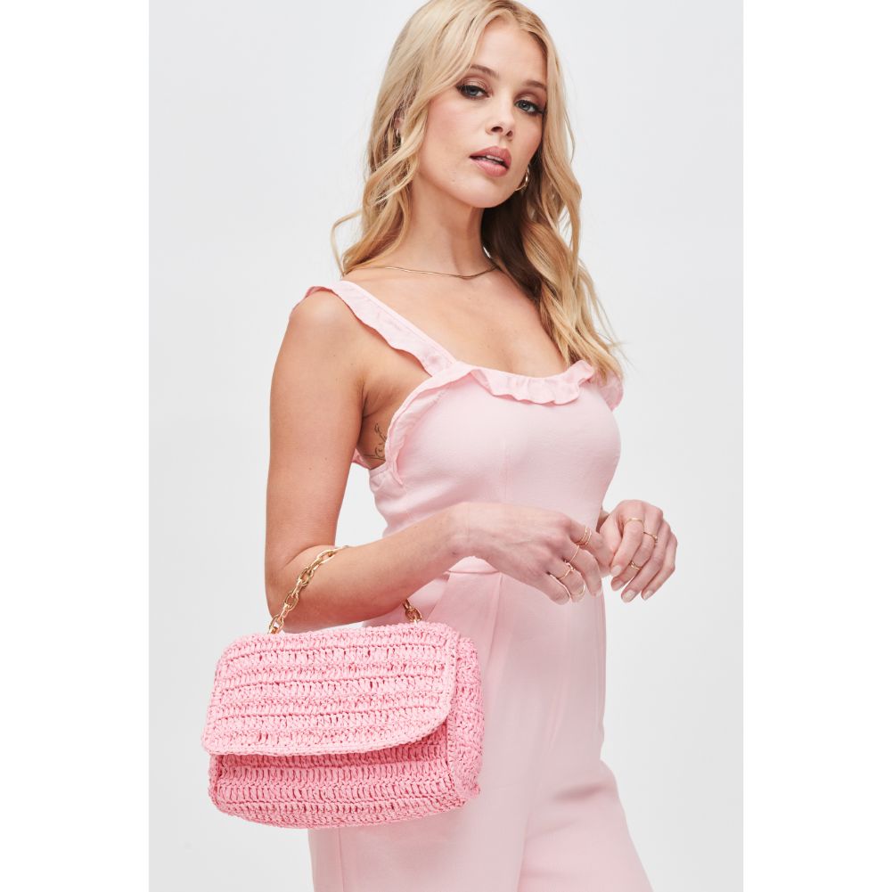 Woman wearing Pink Urban Expressions Catalina Crossbody 840611111302 View 1 | Pink