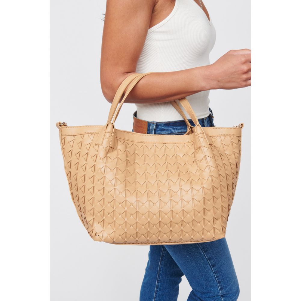 Woman wearing Natural Urban Expressions Ivanna Tote 840611100030 View 1 | Natural